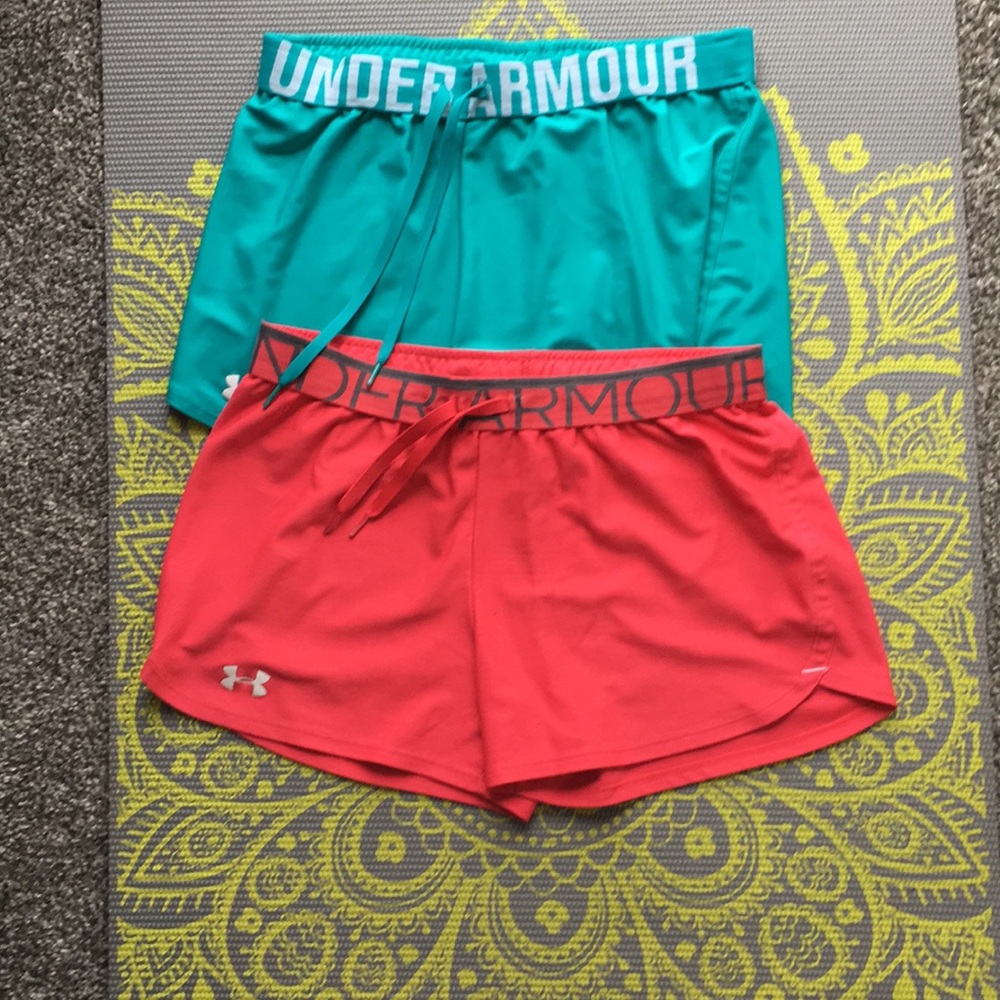 Two pairs of under armor shorts